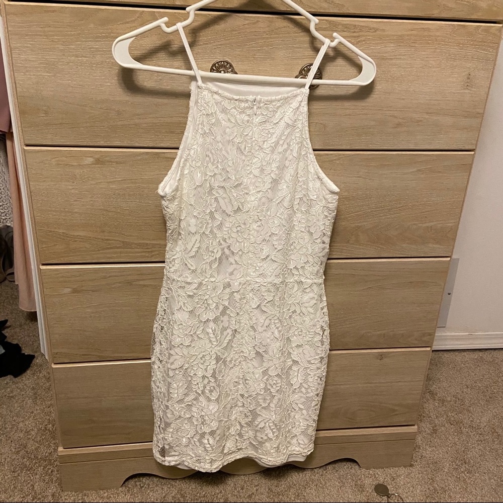 White lace dress